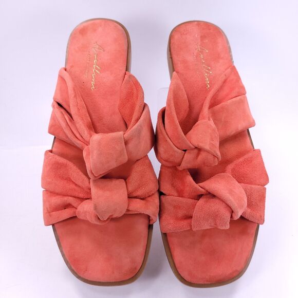 Avellini Slip On Casual Two Strap Open Toe Sandal Womens Size 8 Pink - Picture 2 of 8